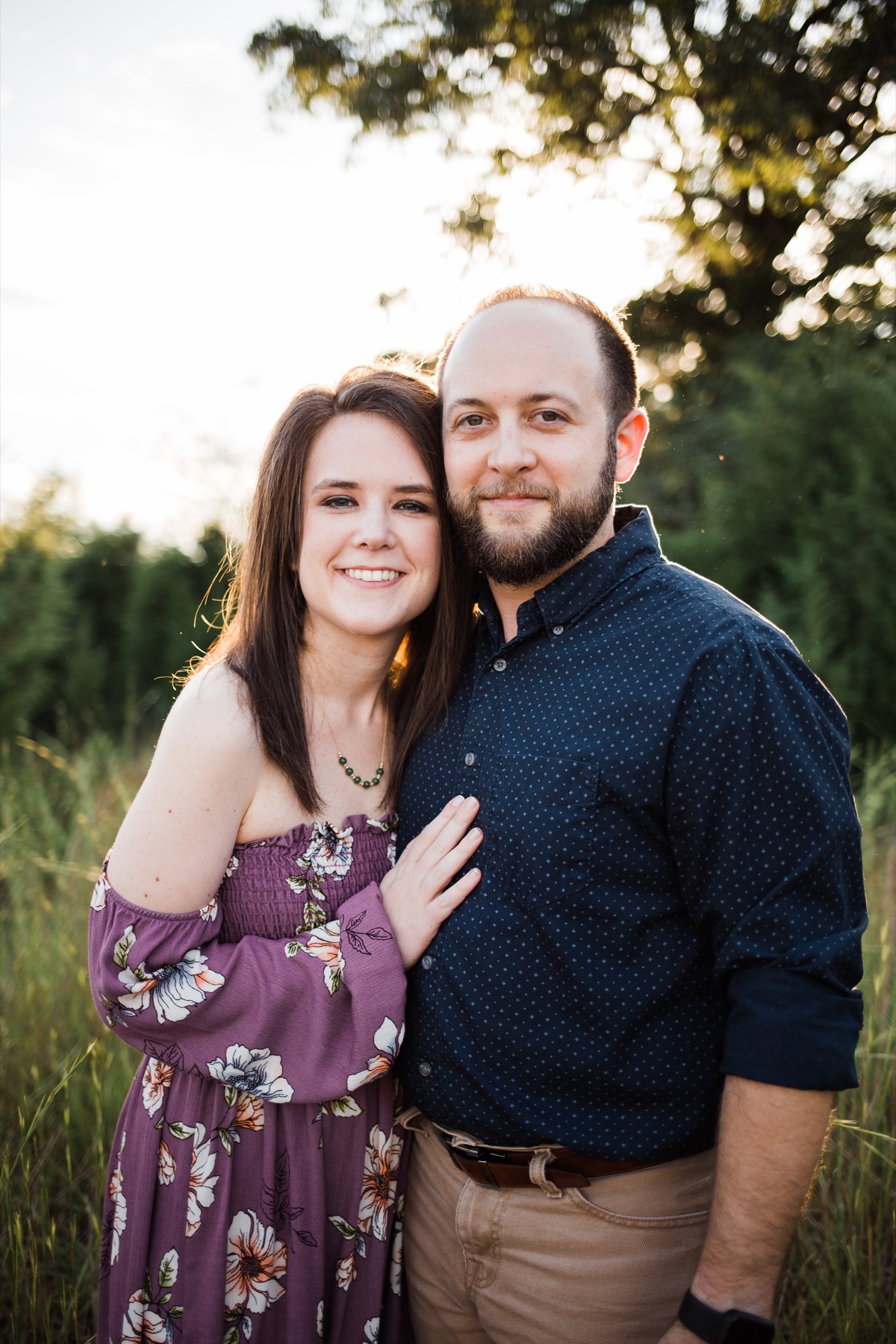 Ryan Mayfield with his wife, Cadrian